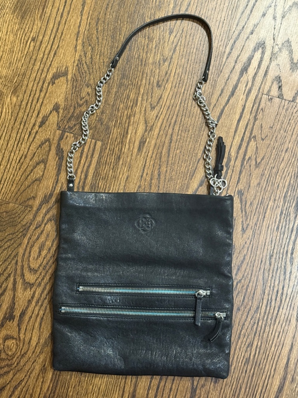 Stella and Dot Waverly 3 Way Crossbody Lambskin Leather Purse - Picture 9 of 9